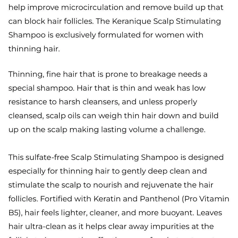 Keranique shampoo and conditioner bundle.